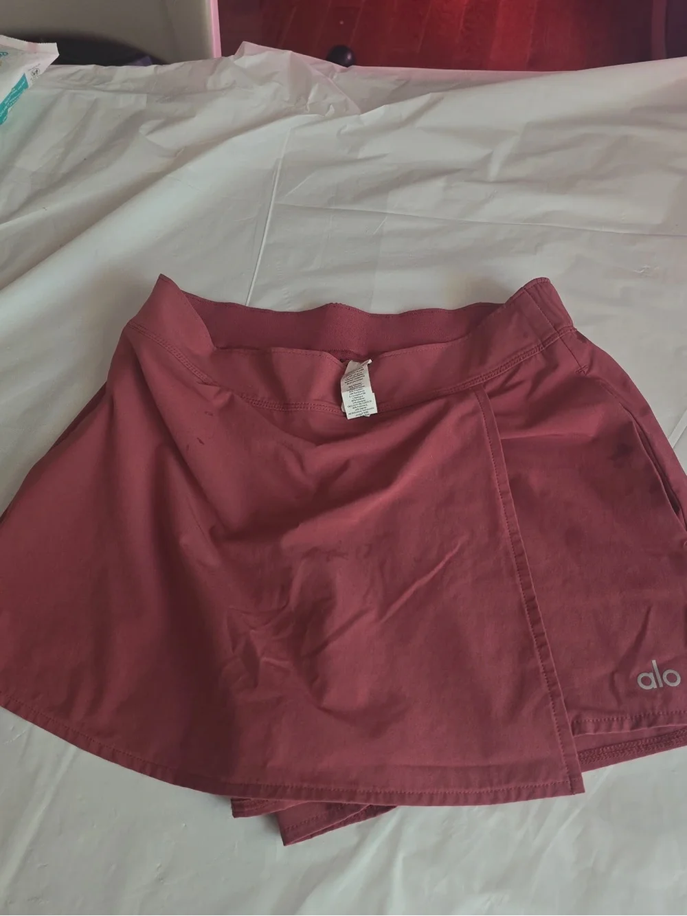 ALO Yoga Maroon Athletic Skort